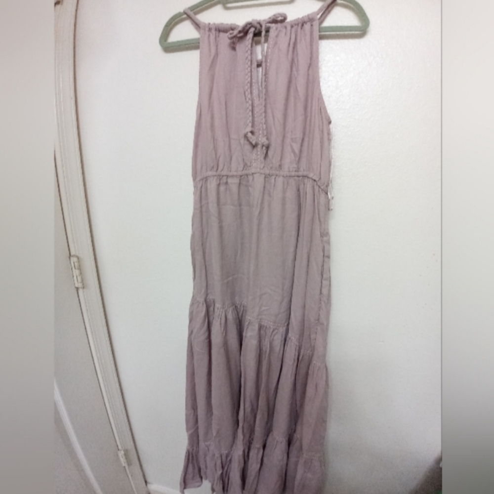 NWT Rachel Zoe Maxi Tie Back Dress with Key Hole